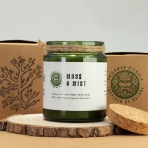 Greenman Woodwick Sojljus Moss & Mist med träveke - produktbild 5