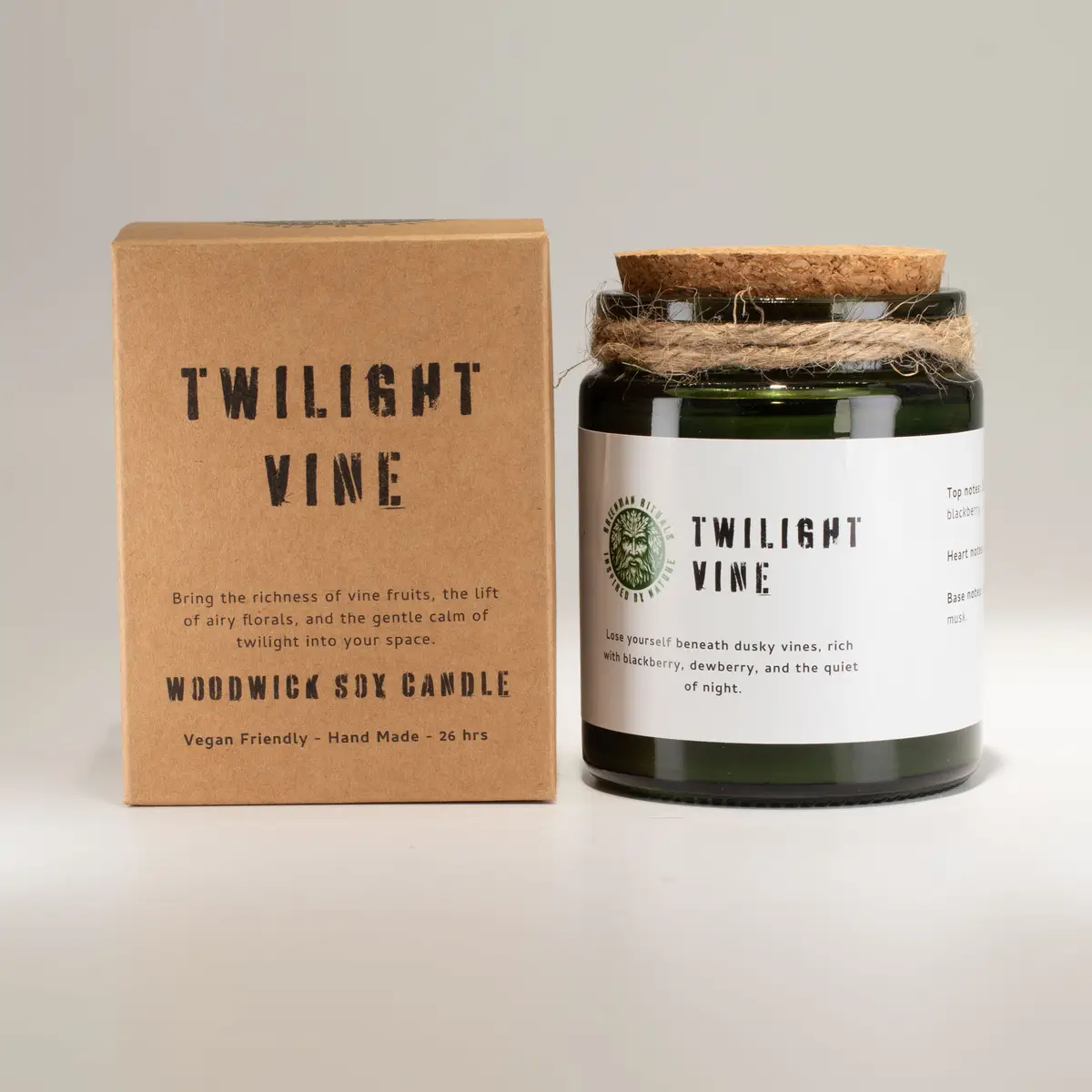 Greenman Woodwick Sojljus - Twilight Vine doftljus - produktbild 2