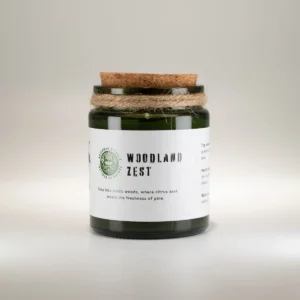 Greenman Woodwick Sojljus Woodland Zest med träveke - produktbild 3