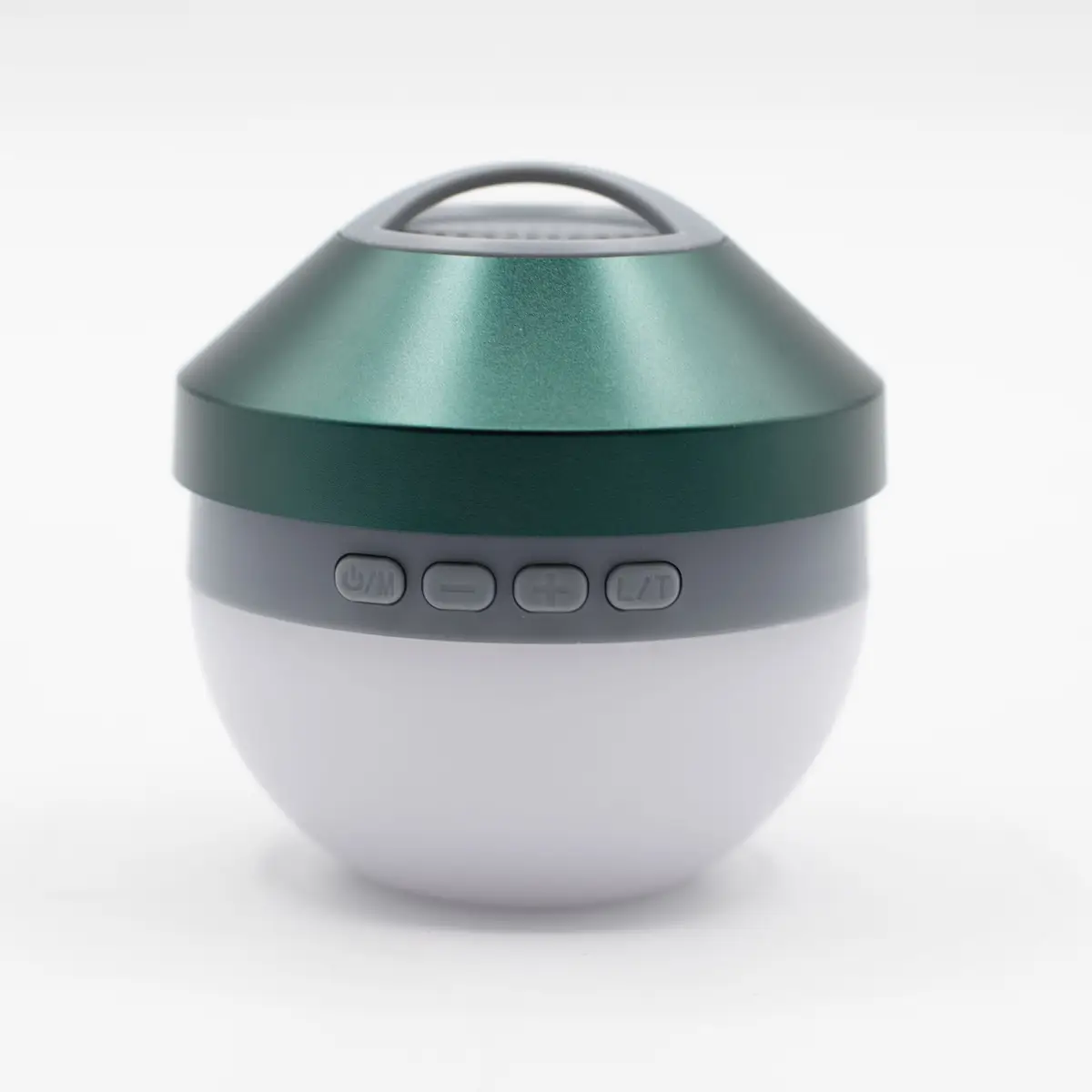 Grön campinglampa med inbyggd Bluetooth-högtalare - produktbild 2