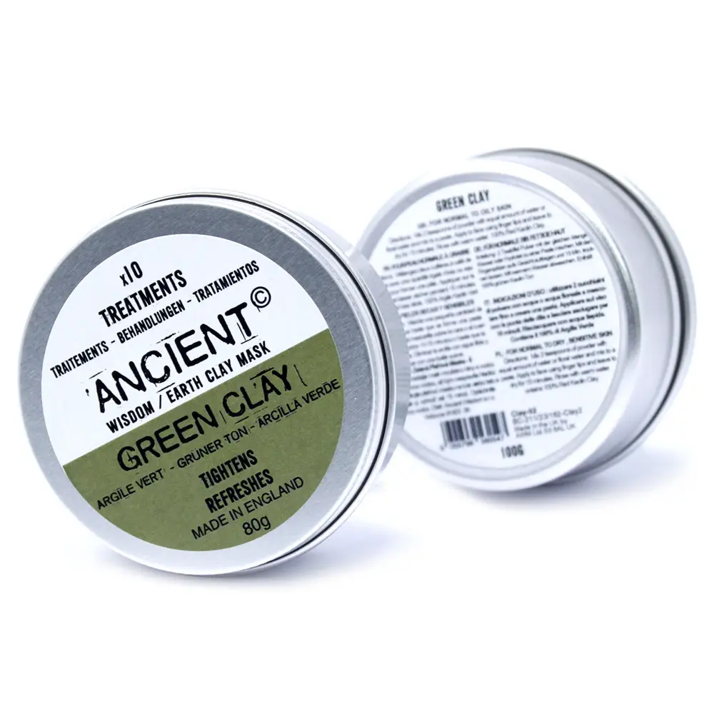 Grön lermask för ansiktet 100 g - produktbild 2