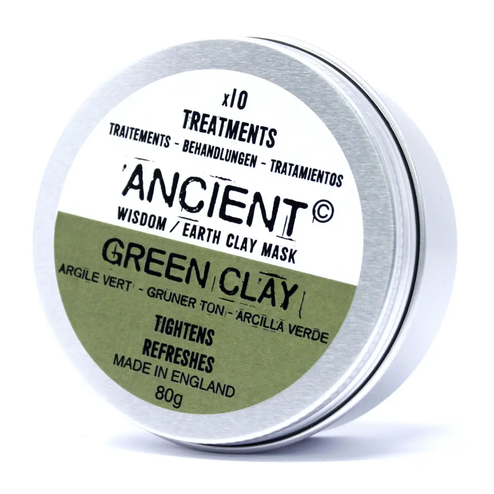 Grön lermask för ansiktet 100 g - produktbild 3