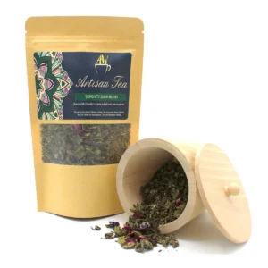 Grönt te med mynta och blomblad 50g - produktbild 2