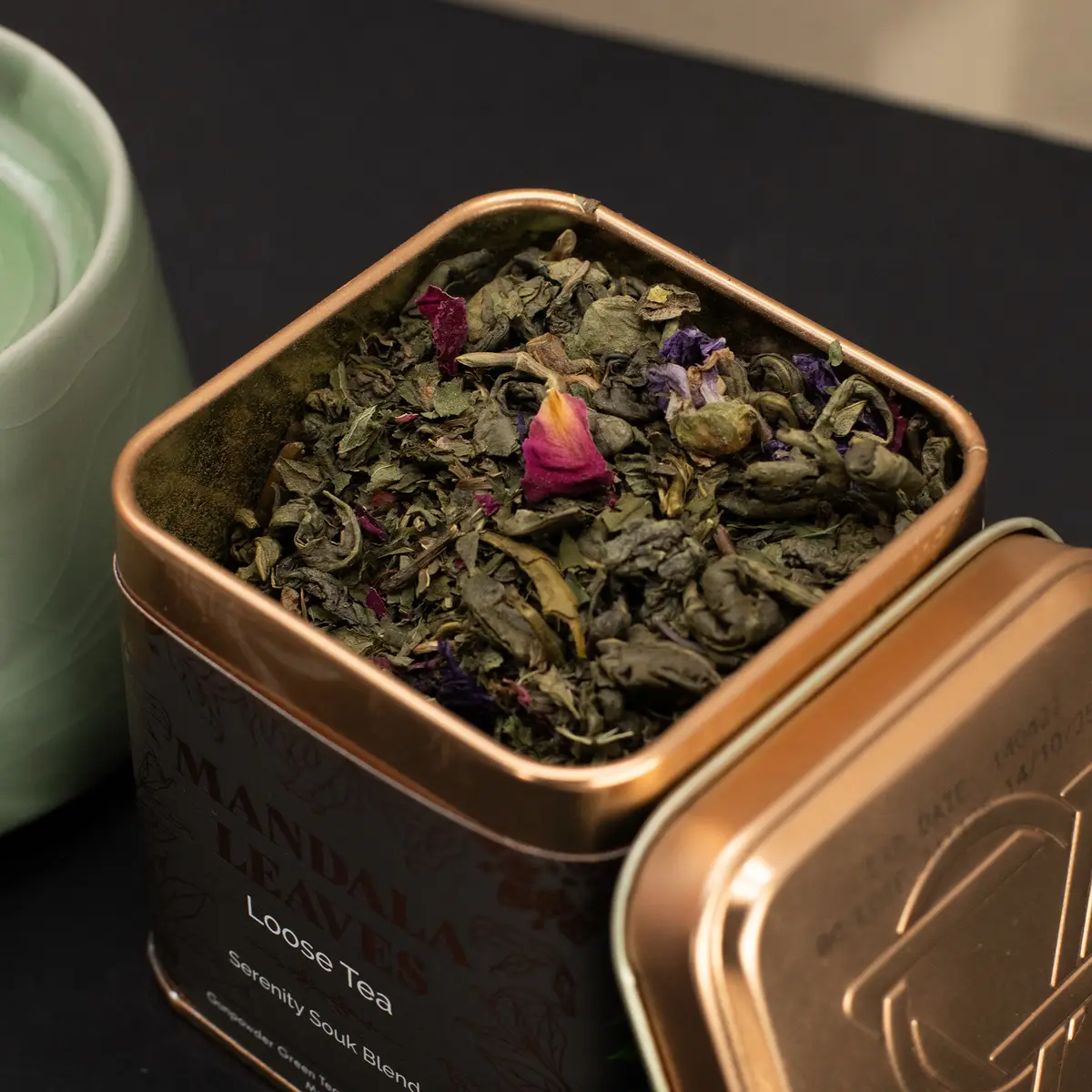 Grönt te Serenity Souk-blandning i burk 50 g - produktbild 3