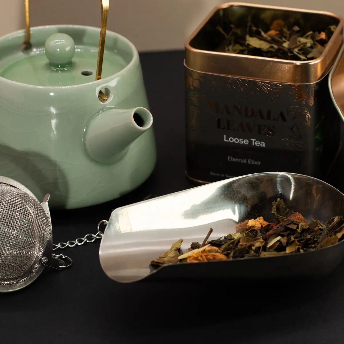 Grönt te Serenity Souk-blandning i burk 50 g - produktbild 9