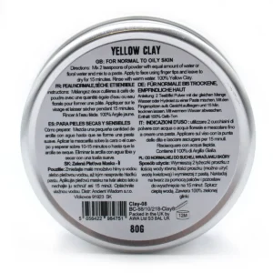 Gul lermaskpulver 80g - produktbild 3