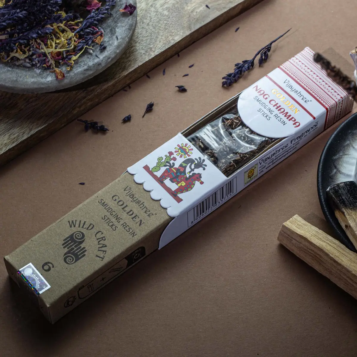 Gyllene Nag Champa Rökelsepinnar av Hartz för Rening 30g - produktbild 6