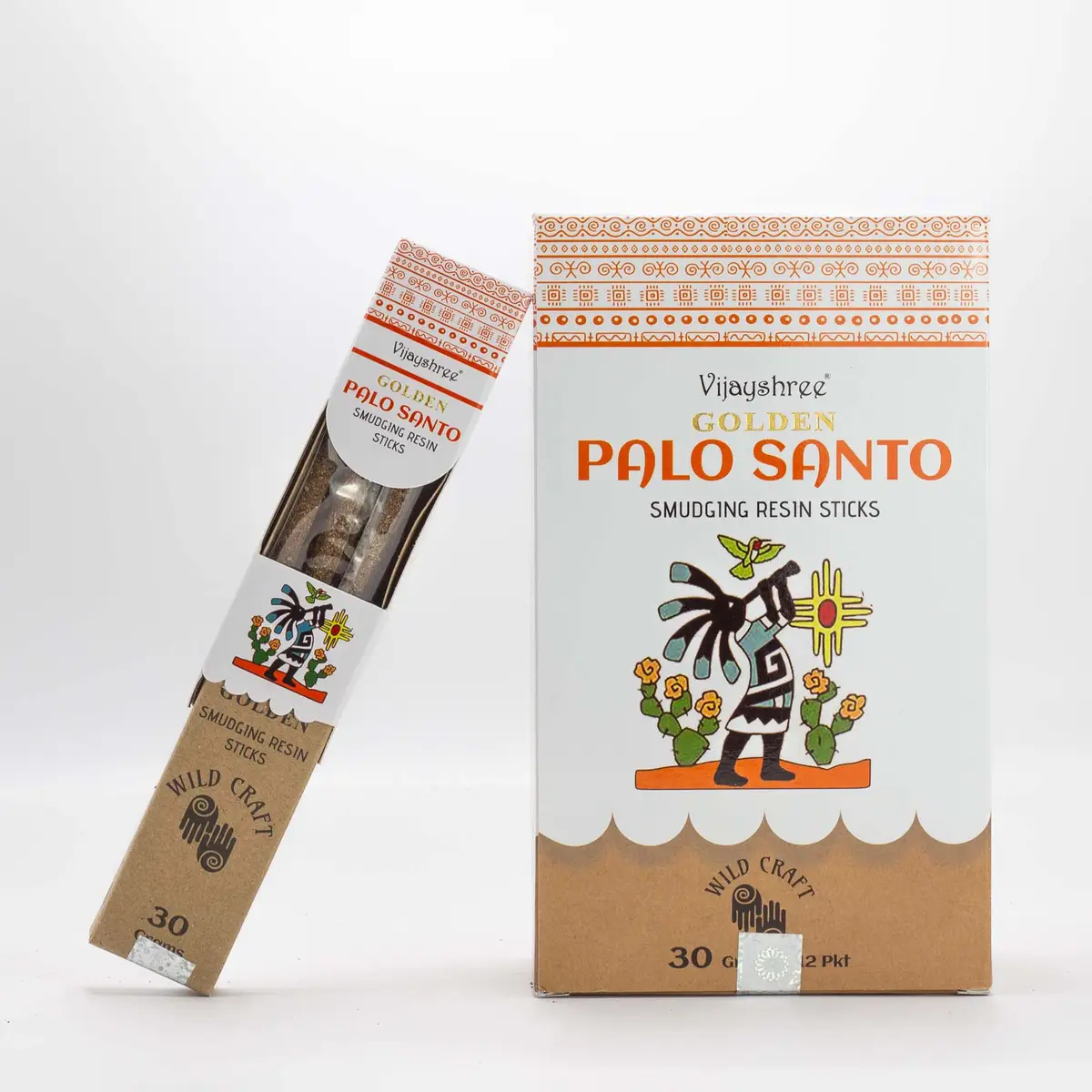 Gyllene Palo Santo-rökelsepinnar av hartz 30 g, 6-pack - produktbild 6