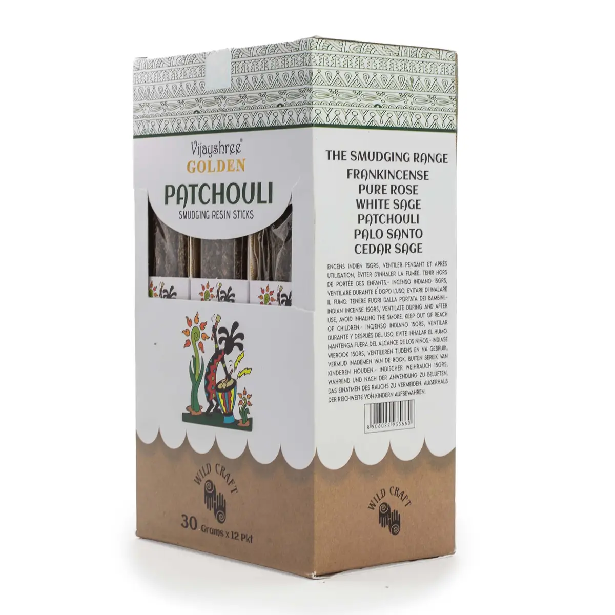 Gyllene Patchouli Rökelsepinnar av Hartz 30 g, 6-pack - produktbild 6