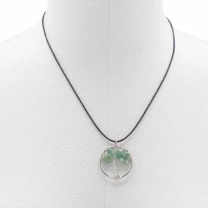 Halsband med Livets träd-hänge i jade - produktbild 4