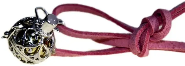 Halsband med silveränglarskälla Guardian 16 mm - produktbild 2