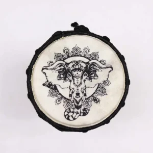 Handgjord bred topp djembe-trumma 20 cm - produktbild 3