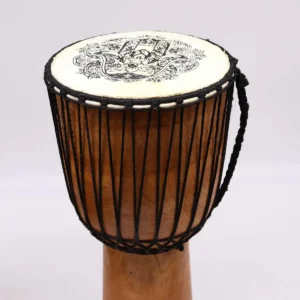 Handgjord bred topp djembe-trumma 50 cm - produktbild 5