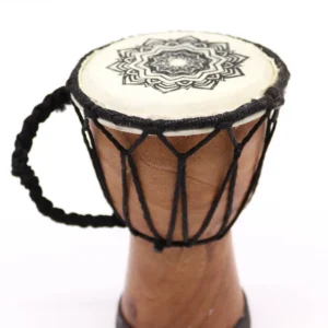 Handgjord djembe-trumma med bred topp 15 cm - produktbild 3