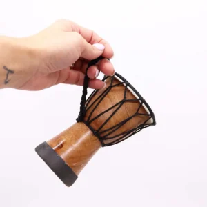 Handgjord djembe-trumma med bred topp 15 cm - produktbild 4