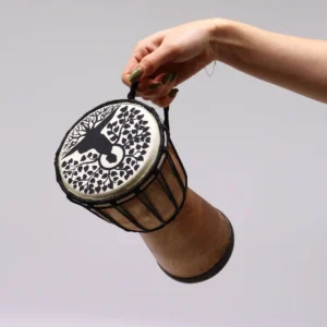 Handgjord djembe-trumma med bred topp 25 cm - produktbild 2