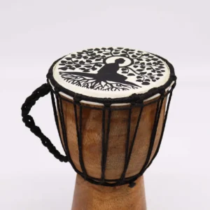 Handgjord djembe-trumma med bred topp 25 cm - produktbild 4