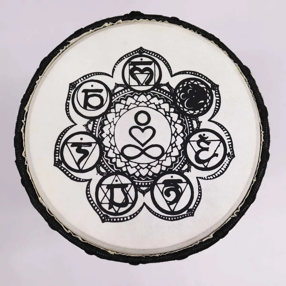 Handgjord djembe-trumma med bred topp 30 cm - produktbild 2