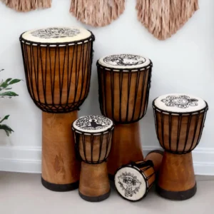 Handgjord djembe-trumma med bred topp 30 cm - produktbild 3