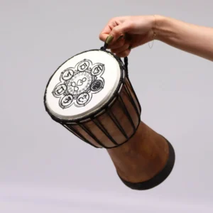 Handgjord djembe-trumma med bred topp 30 cm - produktbild 5