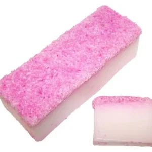 Handgjord kokosdoftande tvål med kokosflingor 100 g - produktbild 2