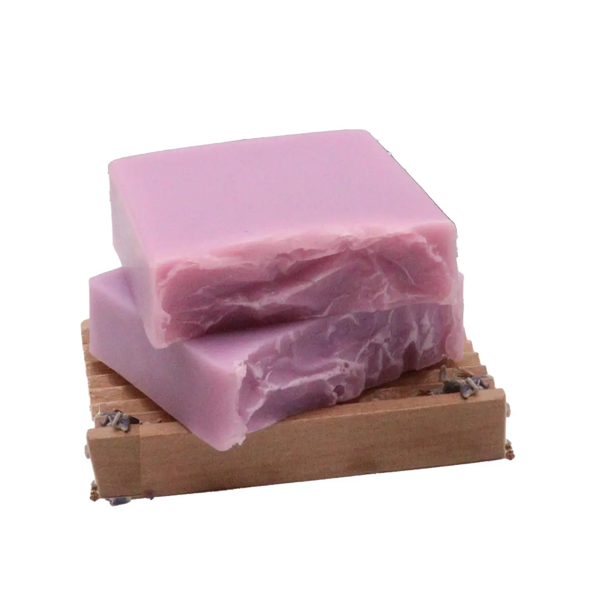 Handgjord lavendel- och kokos-tvål 100 g - produktbild 2