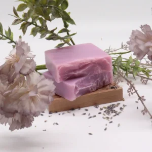 Handgjord lavendel- och kokos-tvål 100 g - produktbild 3