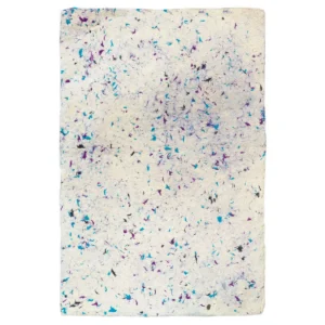 Handgjort Lokta-papper med blå bomullsfibrer 51x76 cm - produktbild 7