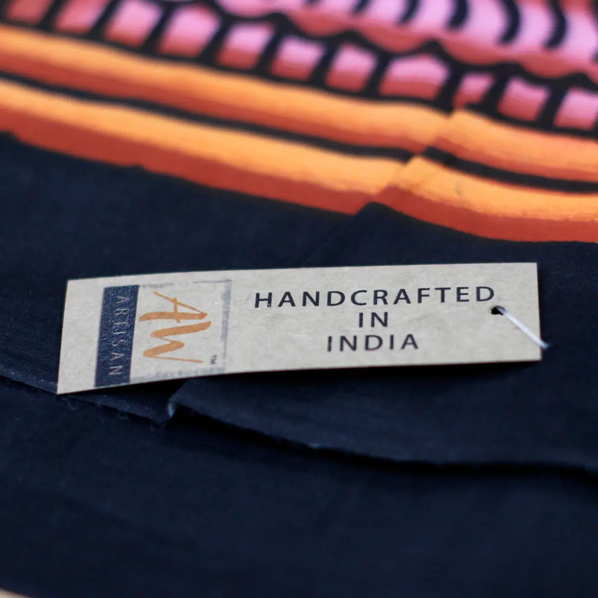 Handmålad bomullsväggbonad Chakra Buddha - produktbild 2