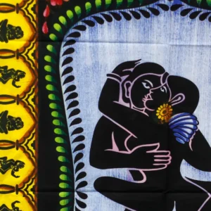 Handmålad bomullsväggbonad Kamasutra 115x75 cm - produktbild 2