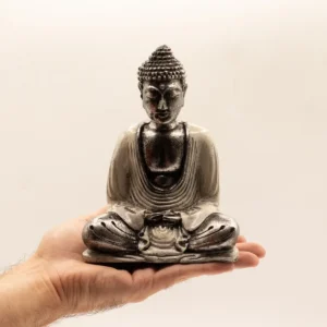 Handmålad Buddha-staty i resin, medium - produktbild 5