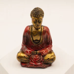 Handmålad liten Buddha-staty i resin i olika färger - produktbild 10