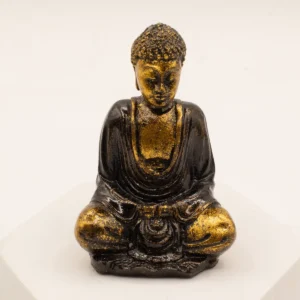Handmålad liten Buddha-staty i resin i olika färger - produktbild 2