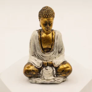 Handmålad liten Buddha-staty i resin i olika färger - produktbild 7