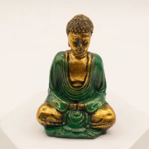 Handmålad liten Buddha-staty i resin i olika färger - produktbild 8