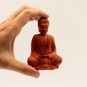 Handmålad liten Buddha-staty i resin i olika färger - produktbild 9