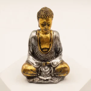 Handmålad liten Buddha-staty i resin i olika färger - produktbild 9