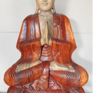 Handskuren Buddha-staty i Suarträ 80 cm - produktbild 2