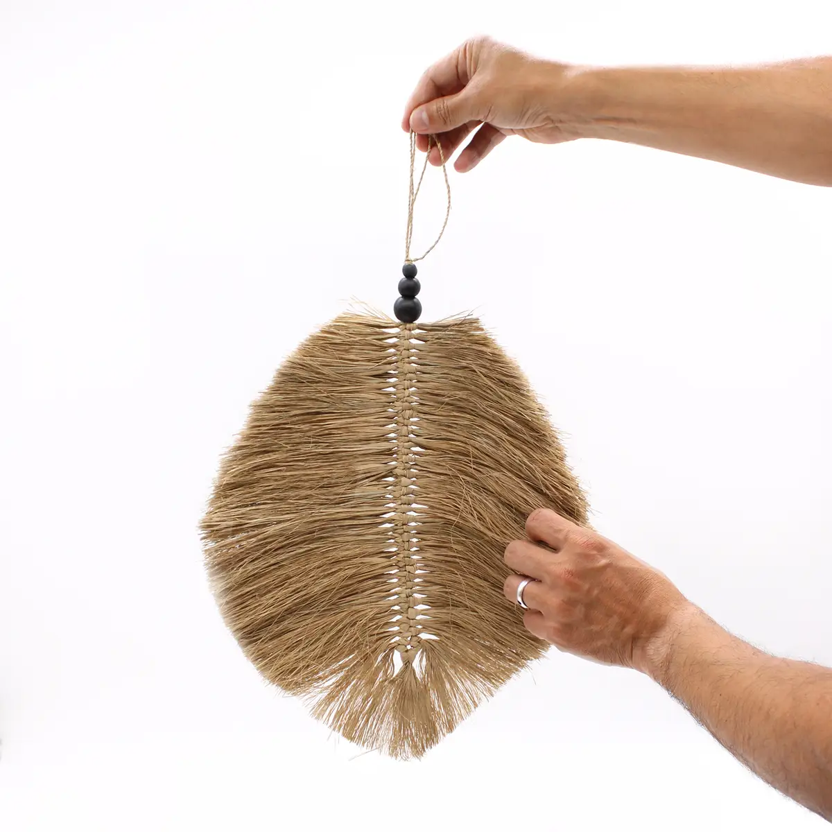 Hängande väggdekoration i sjögräs 35 cm - produktbild 3