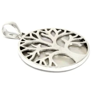 Hängsmycke Livets Träd i 925 silver med pärlemor 30 mm - produktbild 3