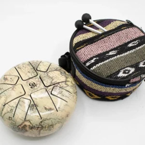 Happy Drum med vintagekarta, 14x7 cm - produktbild 2