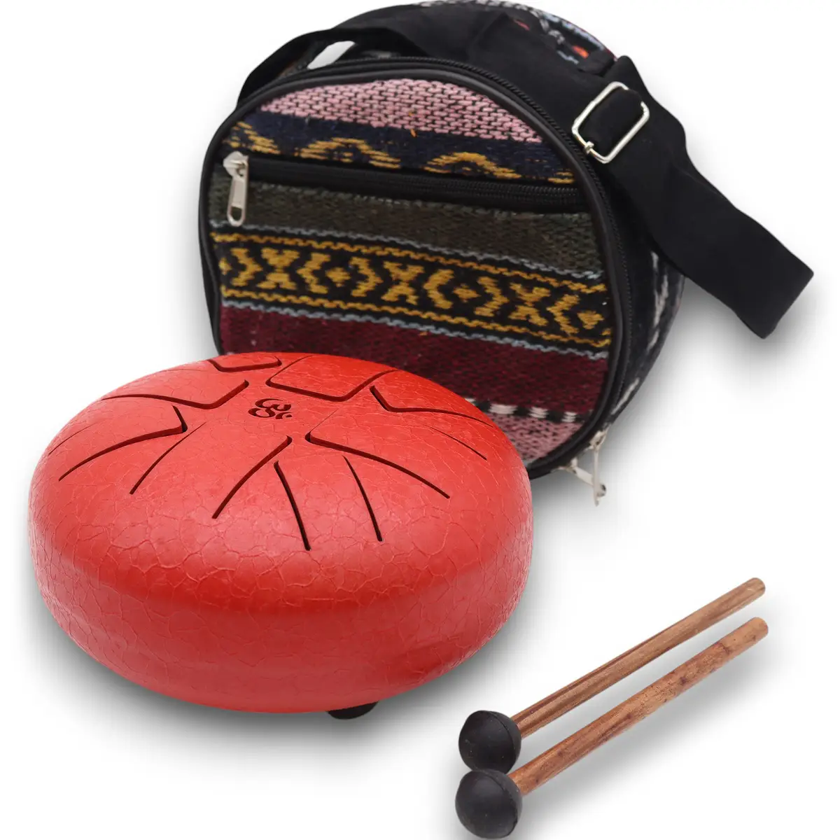 Happy Drum Om röd ståltungetrumma 16 cm - produktbild 3