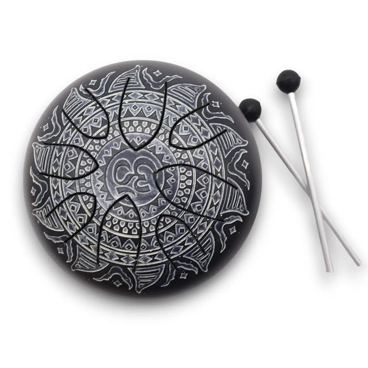 Happy Drum ståltrumla med mandalagravering 16 cm - produktbild 5