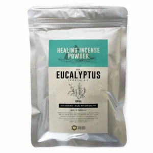 Förpackning med helande rökelsepulver med eukalyptus 100 gram