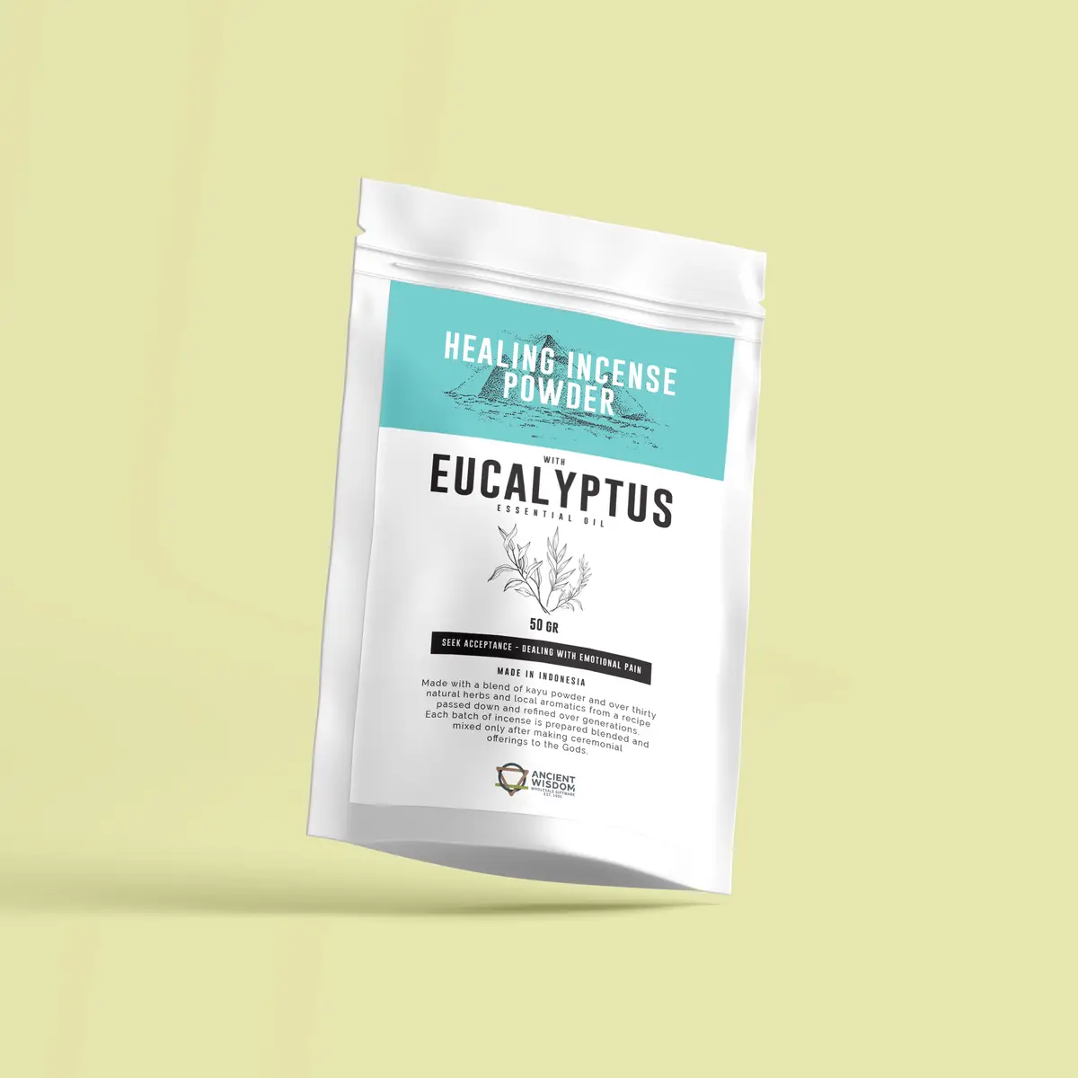 Helande rökelsepulver med eukalyptus 50 g - produktbild 3