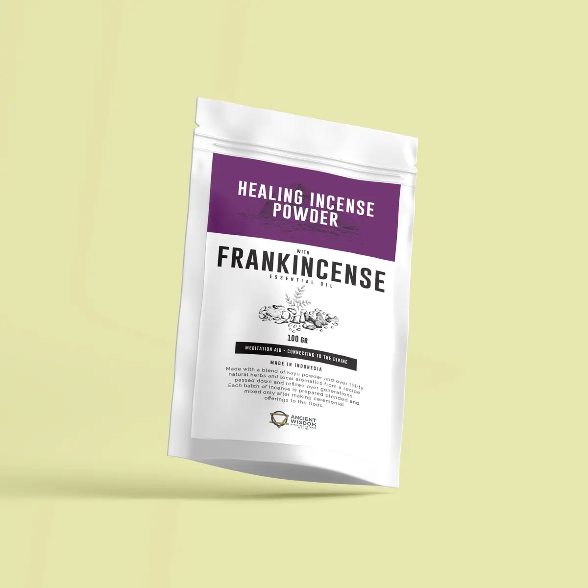 Helande rökelsepulver med frankincense 100 g - produktbild 3