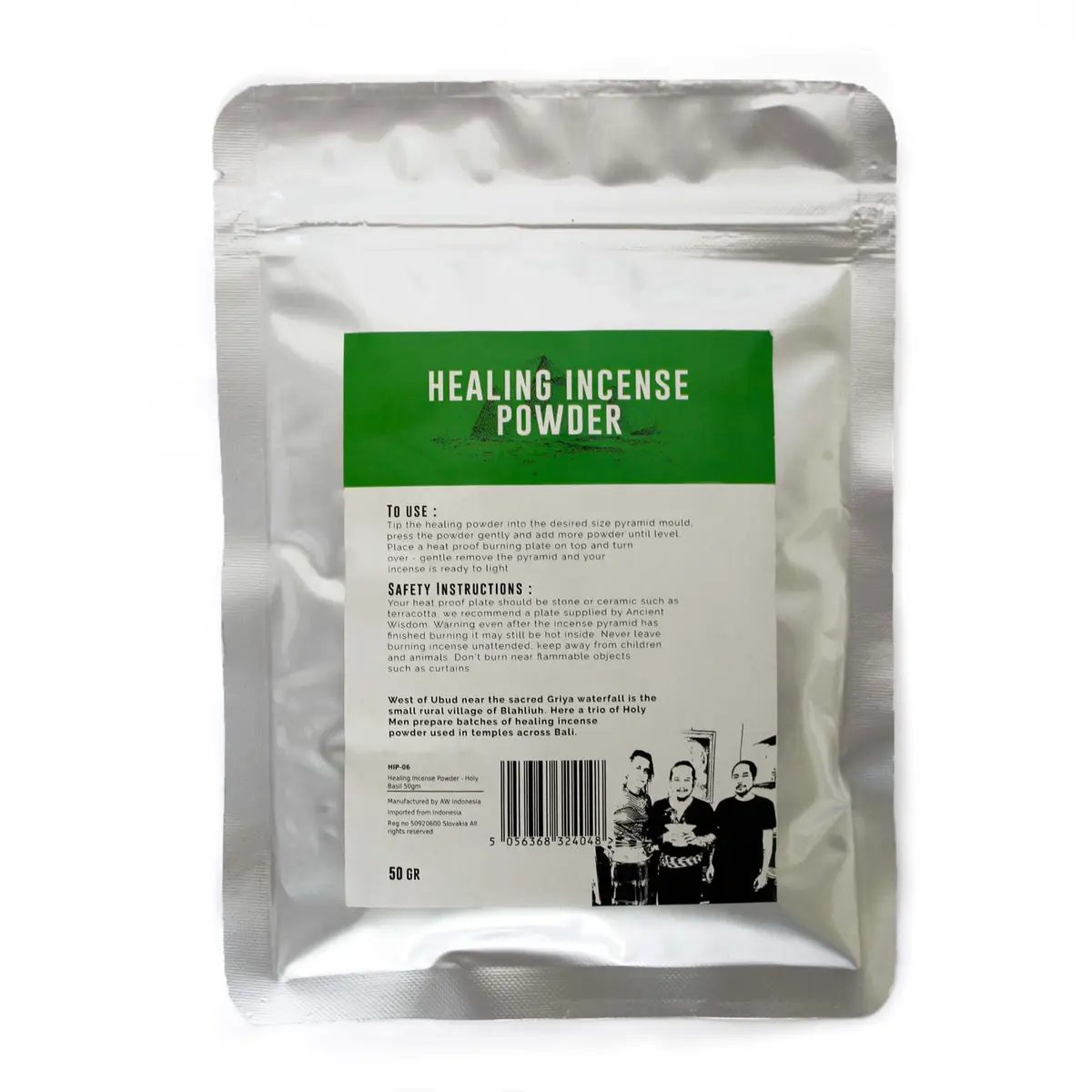Helande rökelsepulver med helig basilika 50 g - produktbild 2