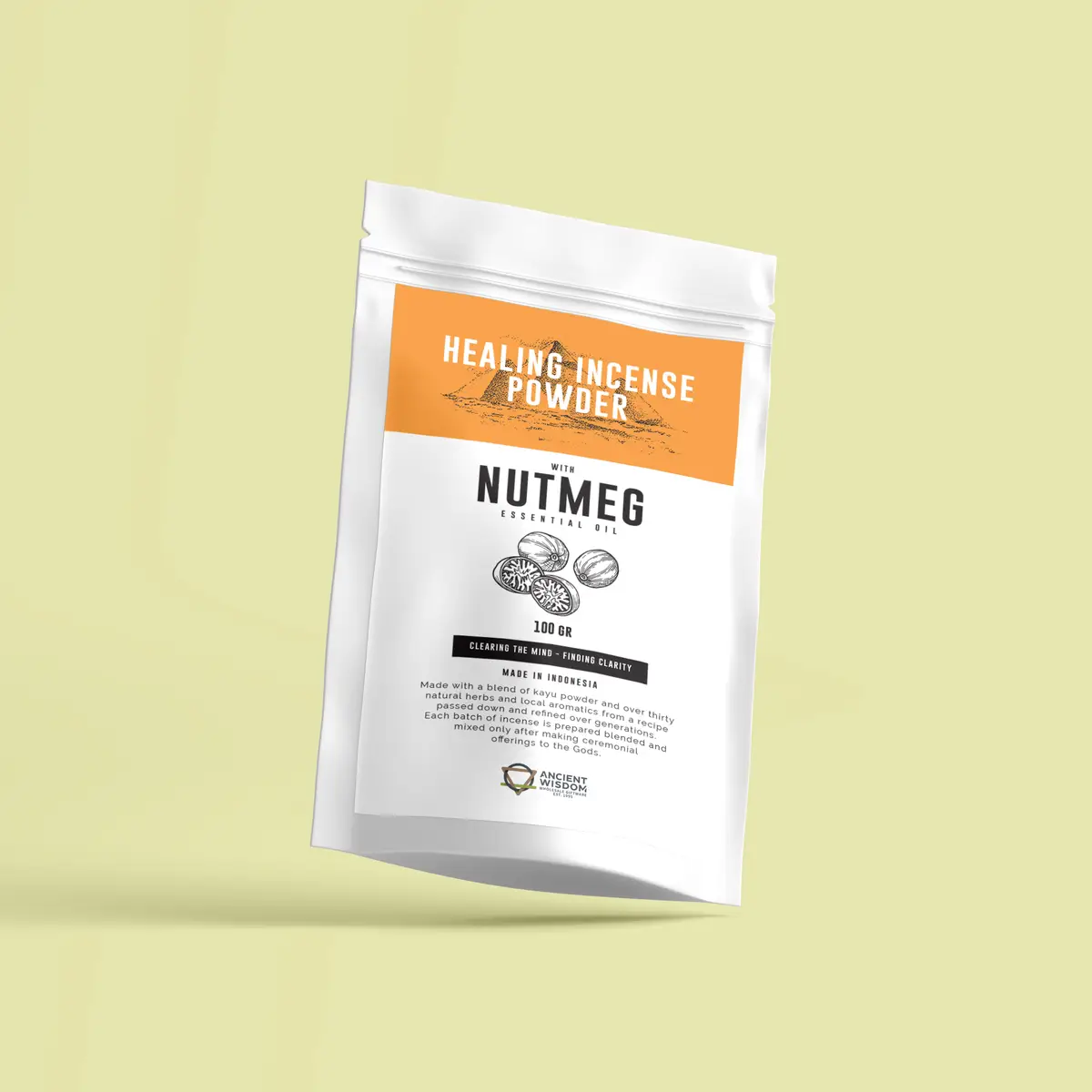 Helande rökelsepulver med muskotnöt 100 g - produktbild 3