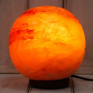 Himalayasaltlampa i form av fotboll - produktbild 2