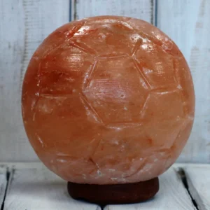 Himalayasaltlampa i form av fotboll - produktbild 3